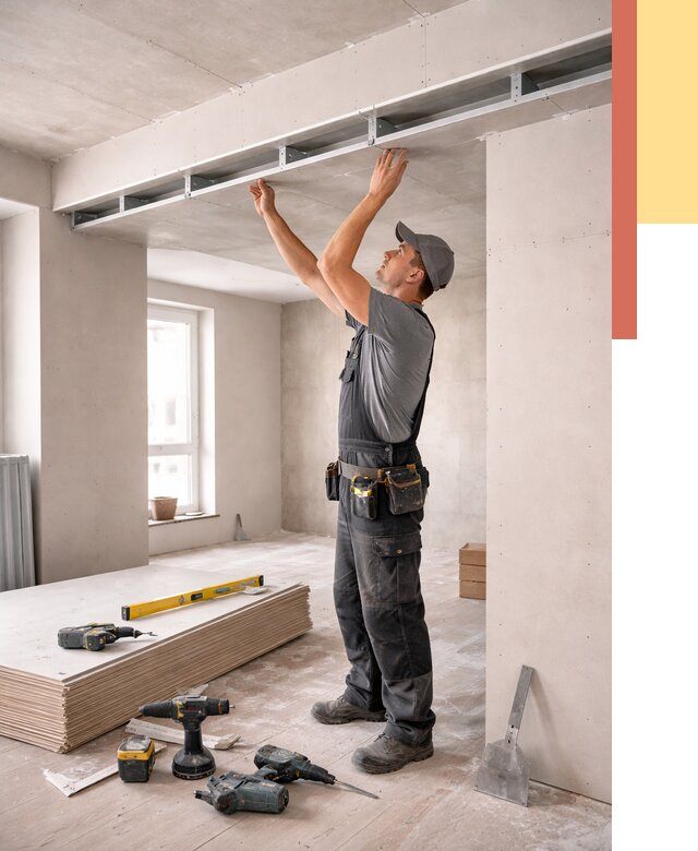 Потолок из гипсокартона с нишей в Рассказово от 1277 руб. под ключ | ОТДЕЛОЧНИК-Рсз