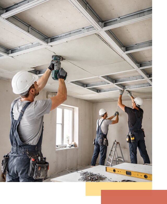 Кессонный потолок из гипсокартона под ключ в Рассказово