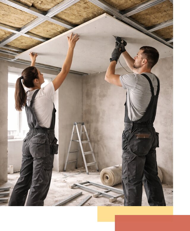 Звукоизоляция потолка из ГКЛ в Рассказово профессионально и надежно