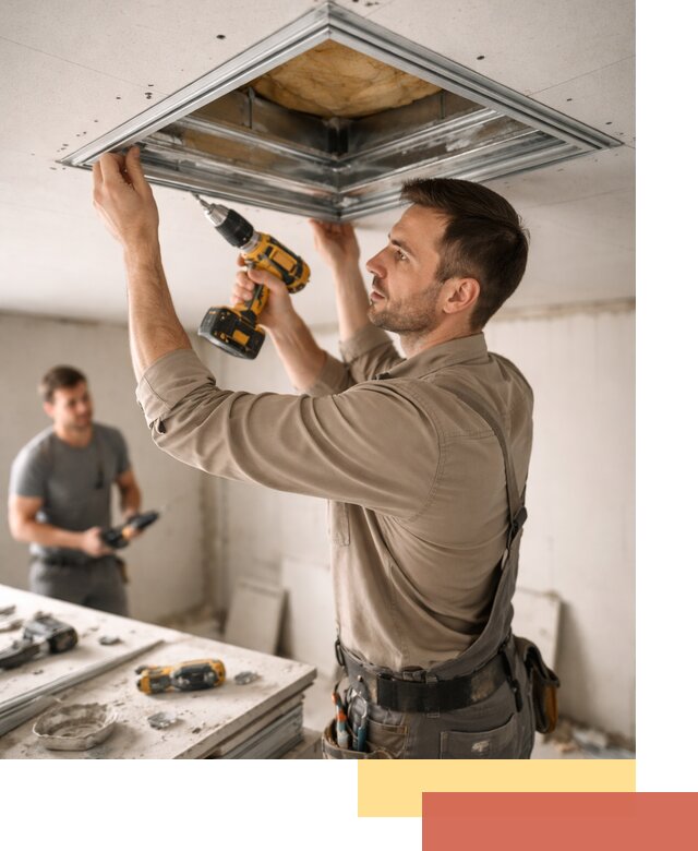 Монтаж люка в потолок из ГКЛ в Рассказово