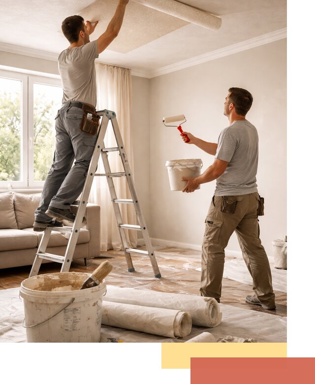 Поклейка обоев на потолок в Рассказово — качественно и быстро