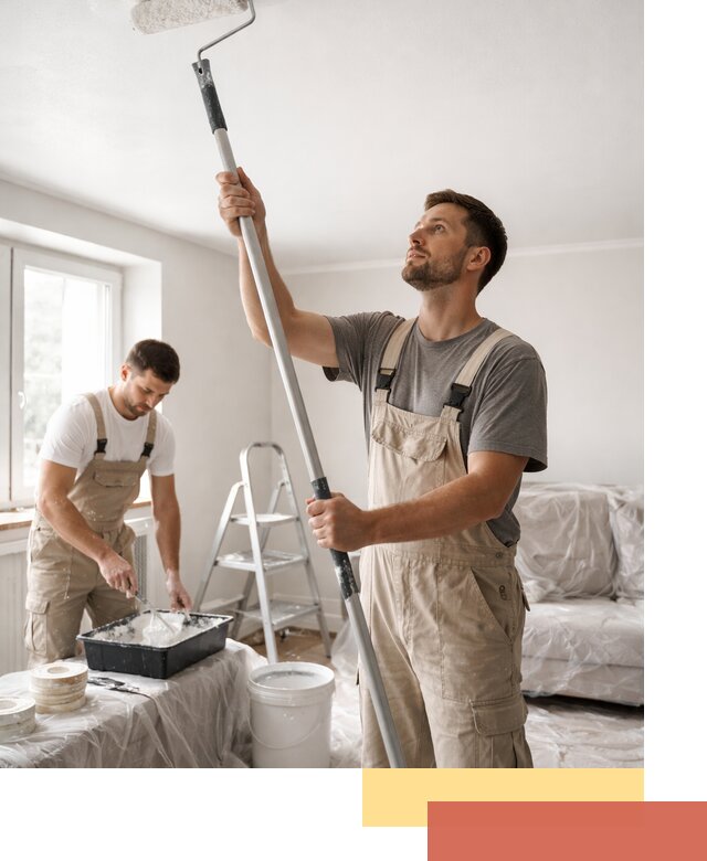 Покраска потолка водоэмульсионной краской в Рассказово