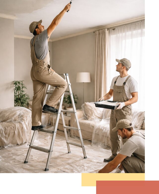 Покраска потолков акриловой краской в Рассказово качественно и быстро