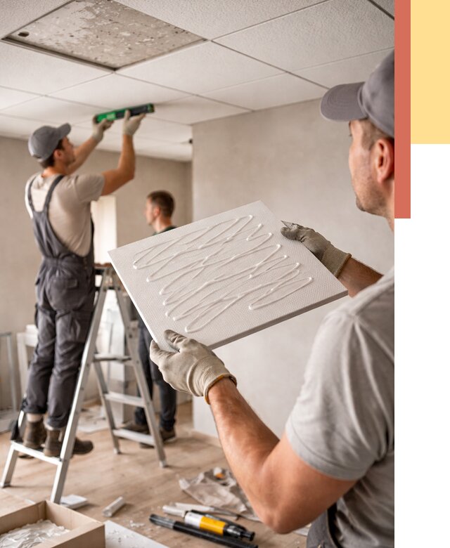 Монтаж потолочной плитки в Рассказово от 4597 руб. — быстро и недорого | ОТДЕЛОЧНИК-Рсз