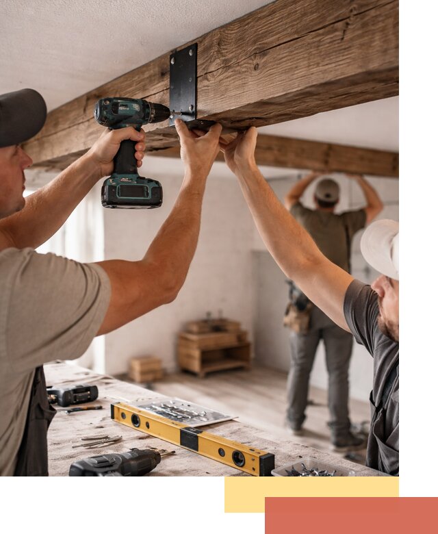 Монтаж декоративных потолочных балок в Рассказово