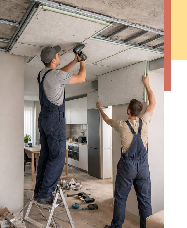 Шумоизоляция потолка панелями зипс в Рассказово от 1890 руб. под ключ | ОТДЕЛОЧНИК-Рсз